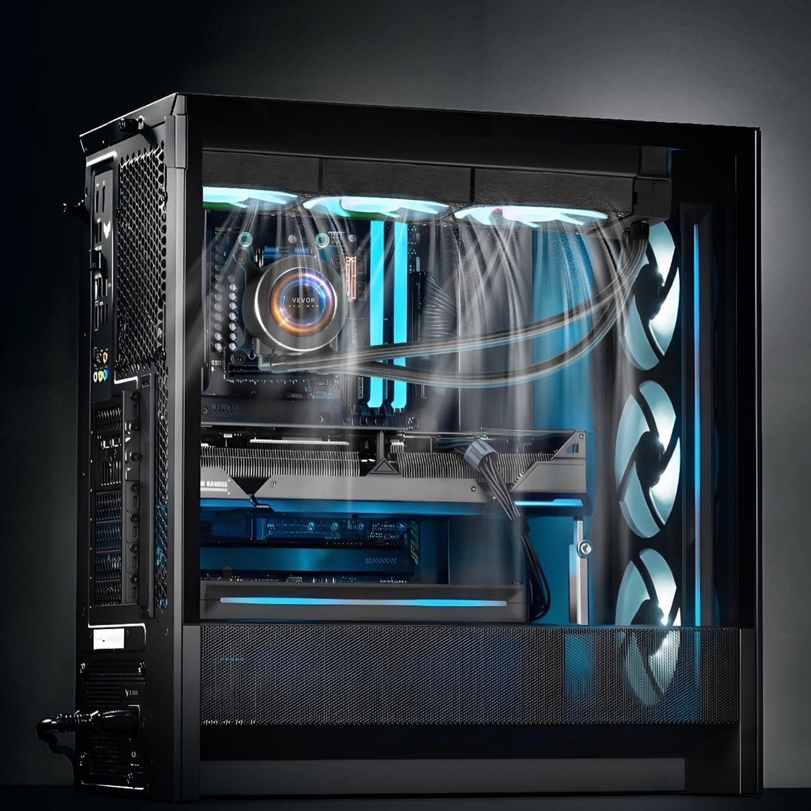 CPU Liquid Cooler AIO CPU Water Cooler With ARGB Light & 3 PWN Fans 120mm