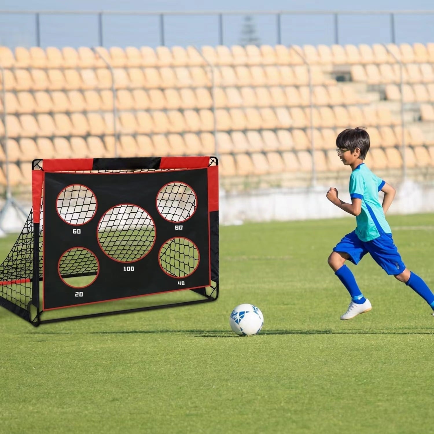 Football Goals Portable Detachable Two-in-one Goal