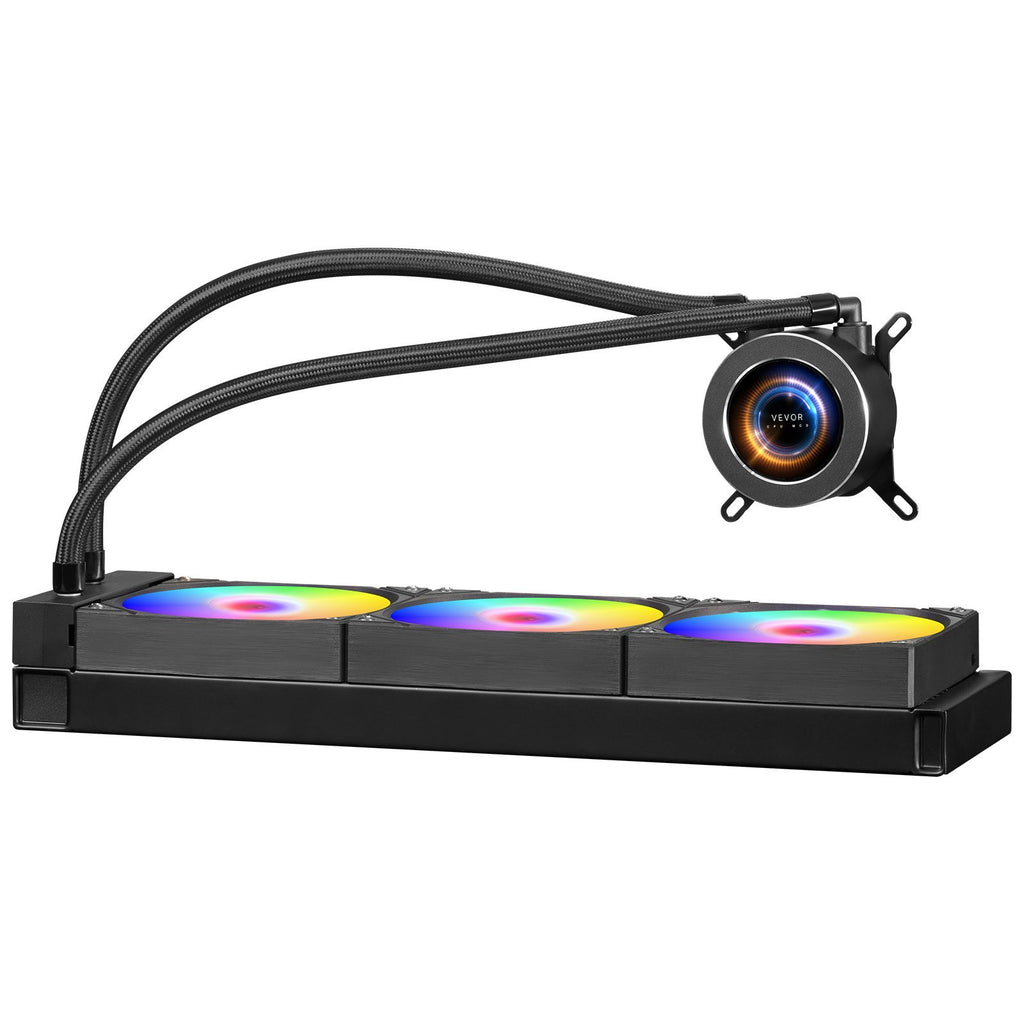 CPU Liquid Cooler AIO CPU Water Cooler With ARGB Light & 3 PWN Fans 120mm