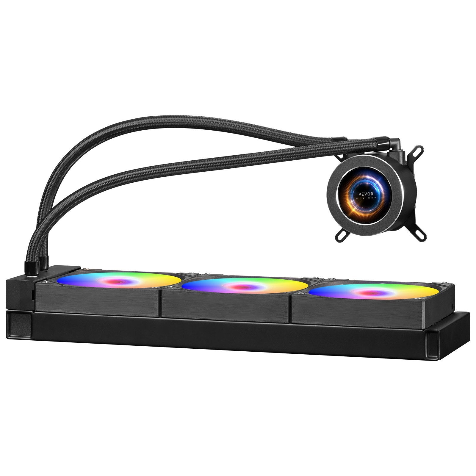CPU Liquid Cooler AIO CPU Water Cooler With ARGB Light & 3 PWN Fans 120mm
