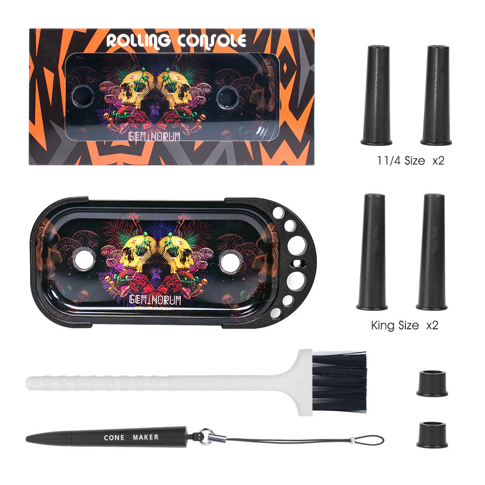 Metal Rolling Tray Cone Loader More Size Pre Rolled Foldable Stand Filler Smoking Accessory