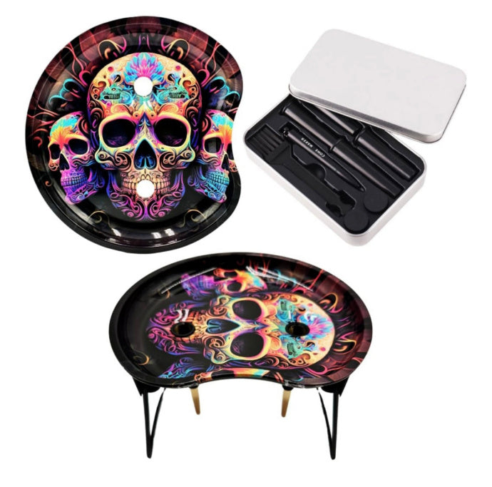 Metal Rolling Tray Cone Loader More Size Pre Rolled Foldable Stand Filler Smoking Accessory